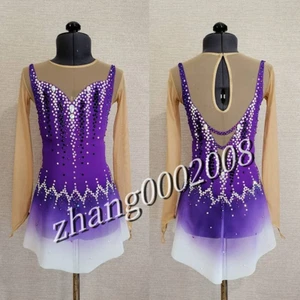 Stylish Ice skating dress.Competition Figure Skating Dress.Twirling Baton Custom - Picture 1 of 7