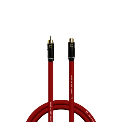 RCA Male - Female Unbalanced Phono Cable - Custom Length Color Premium Cord - Image 1 of 4