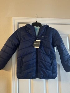 NWT Eddie Bauer Reversible kids coat size Small - Picture 1 of 11
