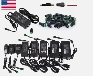 12V DC 1A 2A 3A 5A 6A 8A 10A Power Supply Adapter 110/220 12V 24Volt Wall USA - Picture 1 of 6