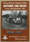 Oulton Park 20 Sep 1987 Aston Martin Owners Club Historic Car Races A4 Programme
