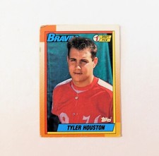 1990 TOPPS #564 Tyler Houston Atlanta Braves #1 Draft Pick Rookie Baseball Card