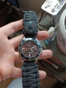 Timex Mens Diver Style Wristwatch With Survival Band Quartz - Picture 1 of 14
