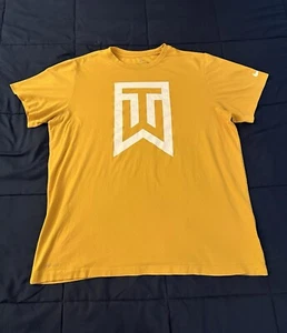 Nike Tiger Woods Collection T-Shirt XL Gelb Rundhals Kurzarm Dri Fit - Bild 1 von 13