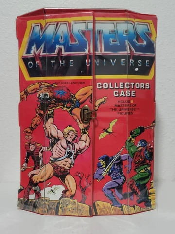 1984 He-Man MOTU Red Action Figures Collectors Case for 8 Figures Cover