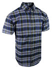 Plaid Shirt Mens Short Sleeve Button Down Collar One Pocket NEW Colors TRUE FIT