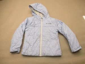 Columbia Size XS (6/7) Girls Full Zip Hood Pocket Hi-Pile Reversible Jacket 449 - Picture 1 of 8