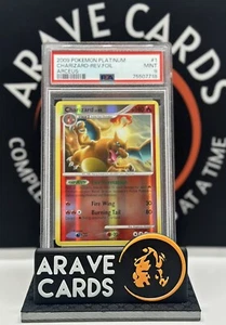 Rare Pokemon TCG Charizard Reverse Holo Rare 1/99 Platinum Arceus PSA 9 🔥 MINT - Picture 1 of 2