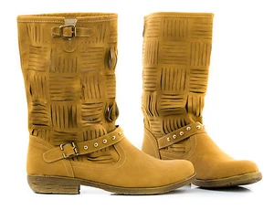 Schuhe Stiefel Stiefeletten Damen PU Leder Polnisch Style Sale55 - Bild 1 von 4