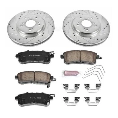 Kit de frenos de disco PowerStop - Delantero - Se adapta a Honda CR-V 2012-2016, Honda Crosstour 20 Foto 1 de 4