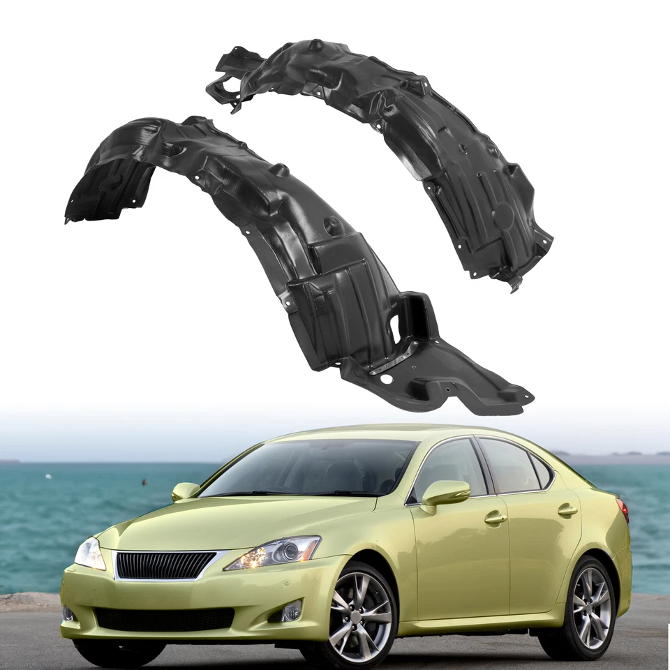 Driver & Passenger Side Inner Fender Liner Set For Lexus IS250/IS350 2006-2008 Foto 1 de 4