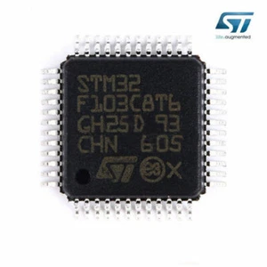 1 x ST Chip STM32F103C8T6 32-Bit Mikrocontroller CORTEX M3 64K LQFP48 - Bild 1 von 2