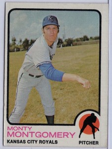 1973 TOPPS #164 MONTY MONTGOMERY IN EX CONDITION ROYALS