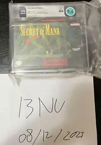 SNES Secret of Mana CIB 9.6 WATA VGA Graded Top Pop Super Nintendo - Picture 1 of 7