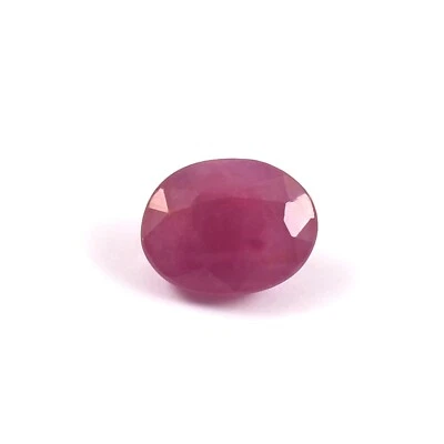 4.35 CT - AAA 100% Natural Mozambique Ruby Loose Oval CERTIFIED Gemstone Cut - Image 1 of 4