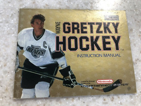 WAYNE GRETZKY HOCKEY ORIGINAL INSTRUCTION MANUAL GAME BOOK NINTENDO NES HQ