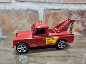 Vintage • Corgi Juniors Whizzwheels Land Rover Red Tow Truck 