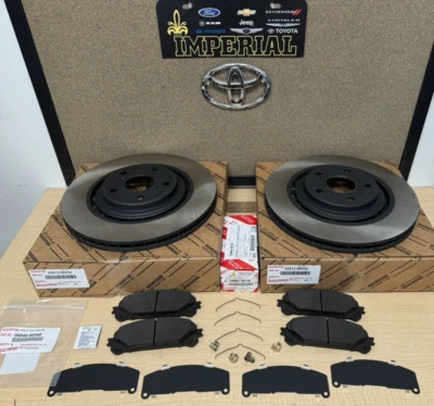 TOYOTA SIENNA 2011-2020 OEM ROTORES DE FRENO DELANTEROS GENUINOS, PASTILLAS OEM y cuñas Foto 1 de 4