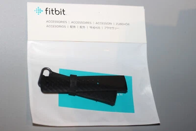 NOVO Genuíno Fitbit Charge 3 / Charge 4 Pulseira Acessória Clássica, Pequena, Preta - Imagem 1 de 2
