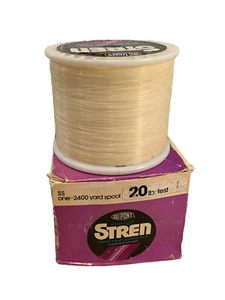 Stren Clear/Blue Fluorescent 2400 Yards 20lb.Test Spool New - Picture 1 of 3