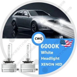 35W 6000K D1S HID Xenon Headlight Bulbs High Low Beam For Cadillac CTS 2008-2015 - Picture 1 of 12