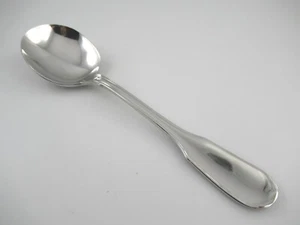 Round Cream Soup Spoon(s) TOURAINE Christofle Acier Glossy Stainless Steel - Picture 1 of 4