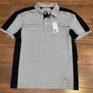 NUEVO Polo Boden Active Para Hombres S Gris Marl Negro Poli Golf Estilo Británico M0782 - Imagen 1 de 10