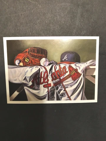 "WELL ARMED BRAVES"-Bill Goff-4.625" x 3.25" Postcard-Tribute to '91 Pitchers-NM Cover