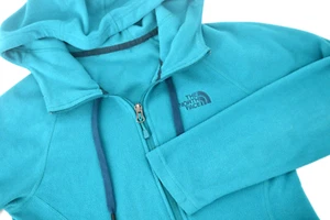 THE NORTH FACE Women's Full Zip Hooded Fleece Jacket SIZE SMALL Teal Green - Picture 1 of 5