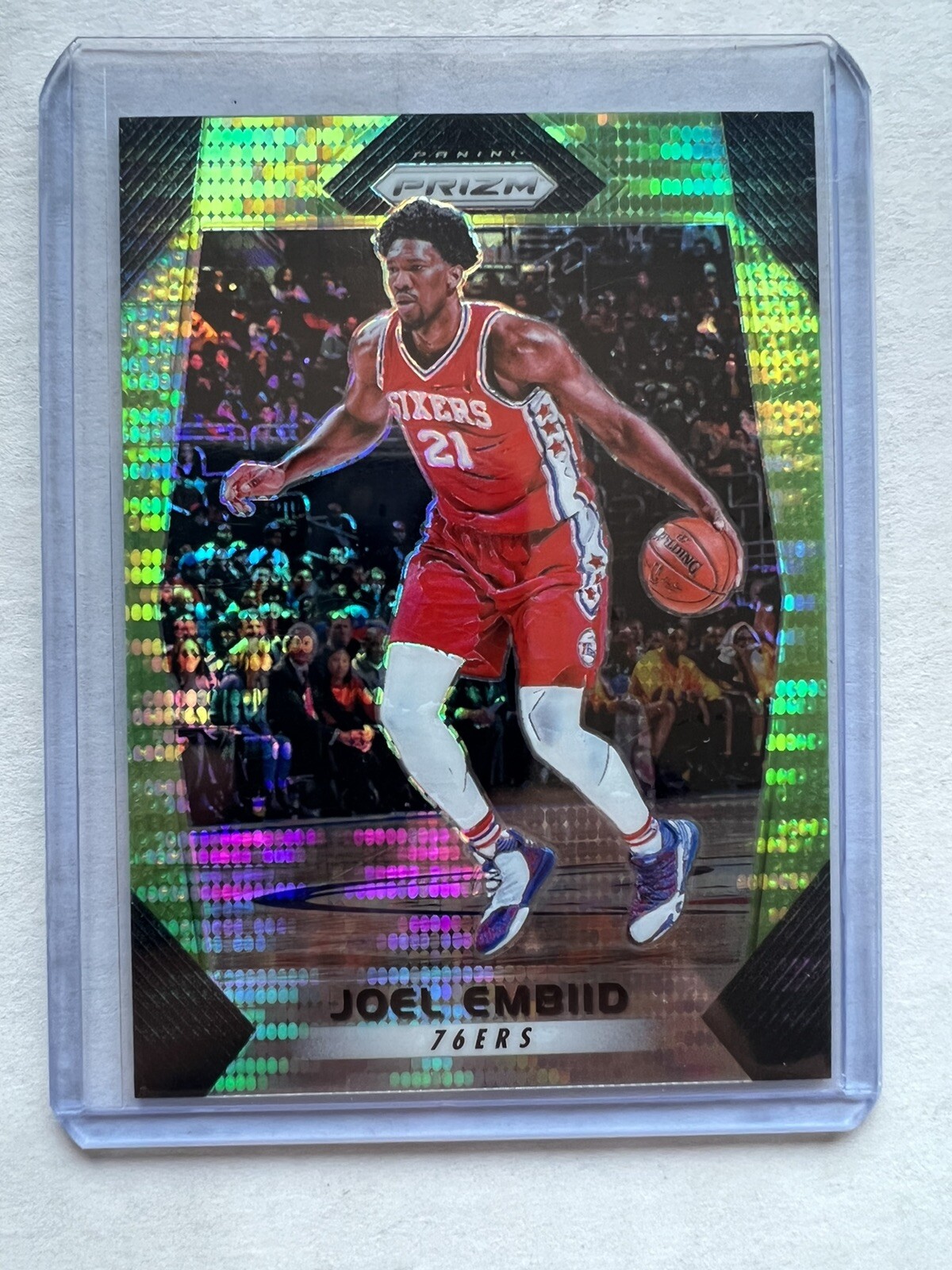 Joel Embiid 17-18 Prizm Green Pulsar /25 MVP 🔥🔥🔥