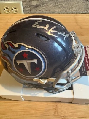 EARL CAMPBELL Signed Tennessee Titans Speed Mini Helmet Autograph JSA COA - Image 1 of 4