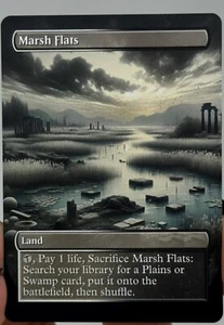 Tarjeta proxy Marsh Flats con arte diseñado a medida - Imagen 1 de 2