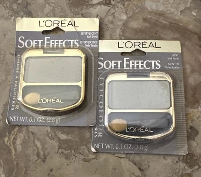 2X L'oreal Soft Effects Eye Shadow 0.1 oz Effervescent Soft Perle New - Image 1 of 2