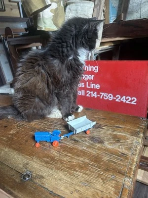 Lesney Fordson Tractor Kingsize No 11 + Whitlock Trailer No Tires Made England - Image 1 of 4