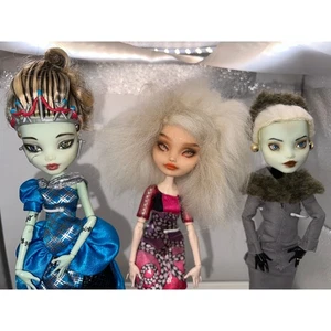 LOTE de pelucas de repintado personalizadas de Monster High Frankie Stein ÚNICAS artistas coleccionistas  - Imagen 1 de 12