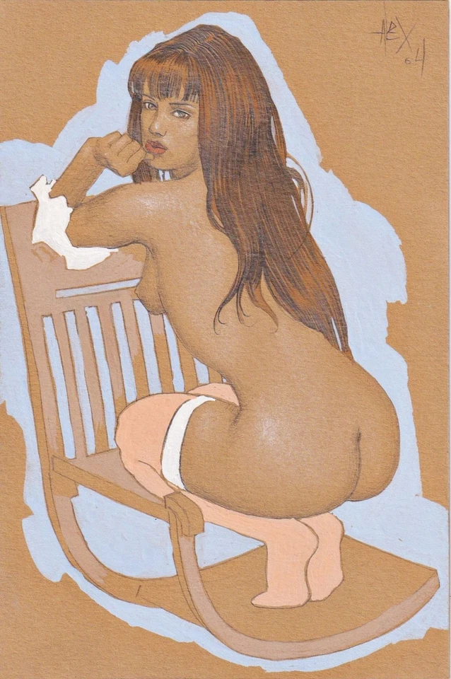 Femme Nue Dessin Érotique - X6 - Photo 1/1