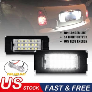2x Luz de matrícula de coche para Mini Cooper R56 R57 R58 R59 2007-2015 51132756227 - Imagen 1 de 10
