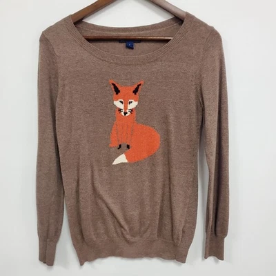 Suéter Zorro Ligero Favorito Blogger Azul Marino Antiguo Para Mujer Talla S Wildlife Woodland Foto 1 de 4