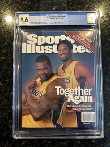 CGC NEWSSTAND Sports Illustrated Kobe Bryant Shaq 2001 Together Again 9.6 - Picture 1 of 4