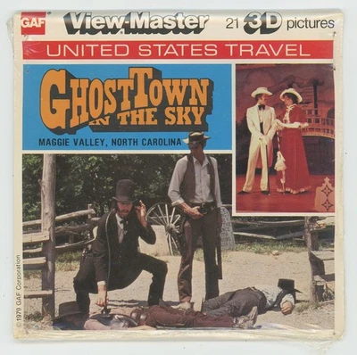 Ghost Town in the Sky Maggie Valley N.C. 1979 View-Master Packet K-18 Sealed New - Image 1 of 2