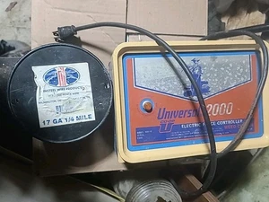 Universal 2000 Vieh Bauernhof Elektrozaun Unkrautschneider plus 1/4m 17g Draht 175W - Bild 1 von 4