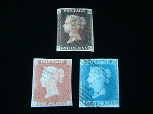 Großbritannien Scott #1, 3-4 gebraucht 497,50 $ SCV schön! - Bild 1 von 2