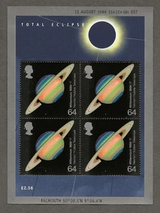 Great Britain  1999 Scientists - Eclipse Souvenir Sheet - MNH [948 - Picture 1 of 1