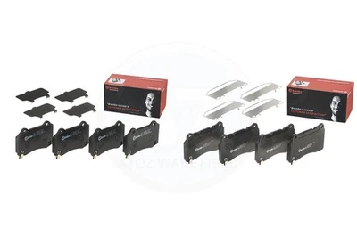 FITS TESLA MODEL S (5YJS) 2012- BREMBO FRONT REAR BRAKE PADS SET FR RR - Image 1 of 4