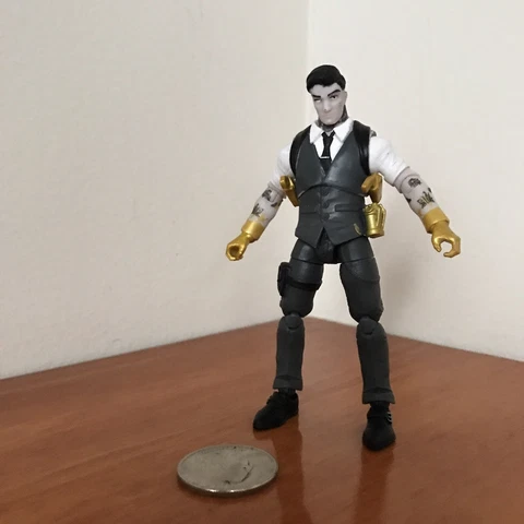 Fortnite 4 INCH Loose figure MIDAS GOLD The Vault Deluxe Diorama RARE FIG I1 Cover