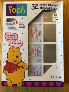 32 Tarjetas de San Valentín Mensaje Espejo Winnie the Pooh Aula Disney Piglet Tigger - Imagen 1 de 9
