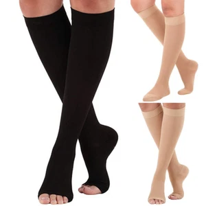Medical Compression Socks 23-32mmHg Class II Unisex Knee High Support Stockings - Picture 1 of 16