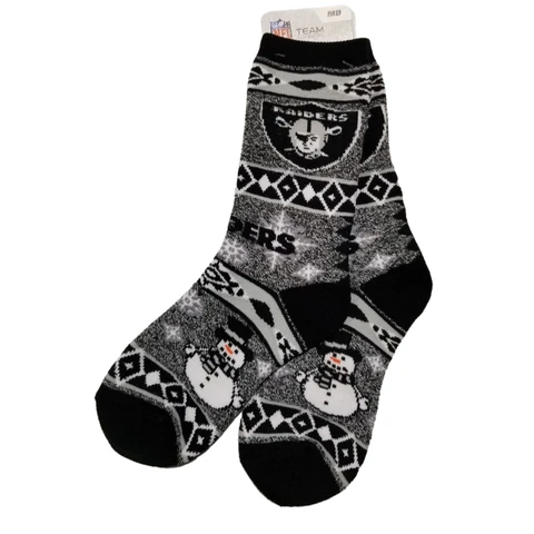 nfl Las Vegas raiders football team ugly christmas socks for mens/woman size M Cover