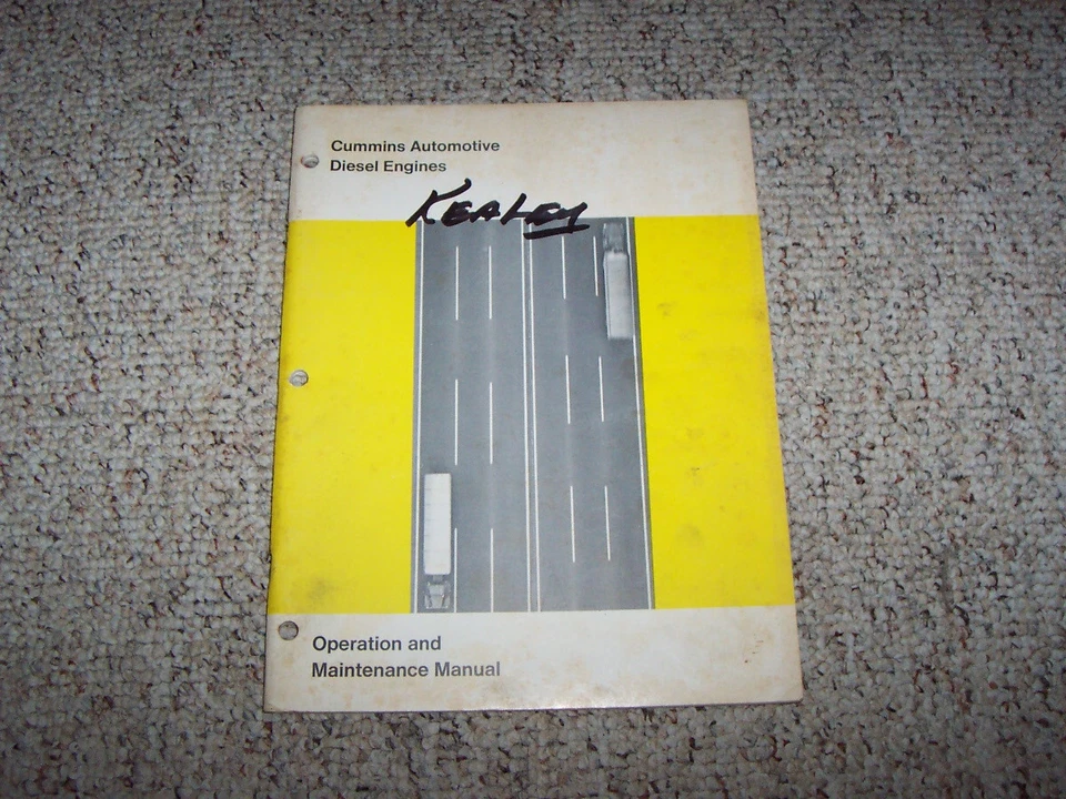 1965 Cummins V VT 378 504 555 CID VT504 V555 VT555 Operator Maintenance Manual - Image 1 of 1