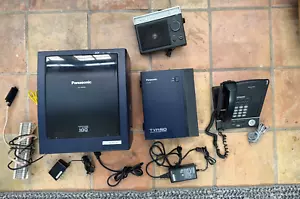 Panasonic KX-TDE100 + voice processing system + power supply + cables + radio. - Picture 1 of 24